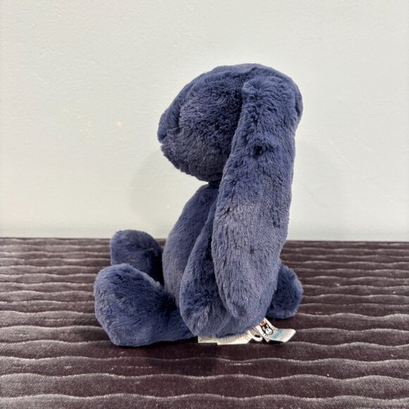 RARE Jellycat Medium Bashful Navy Bunny BNWT - Picture 4 of 6